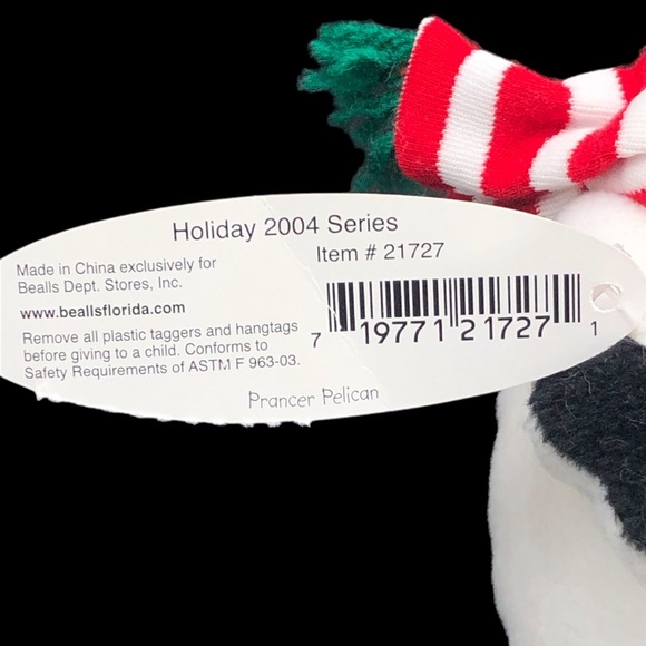 RARE NWT Vintage Mary Meyer Prancer Pelican Plush Christmas Holiday 2004 Bealls - Picture 8 of 8